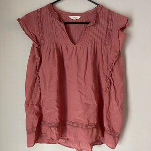 Lucky Brand Ruffle Blouse Top